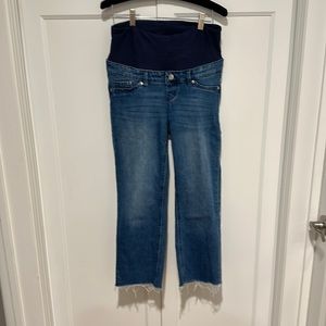 H&M straight crop maternity over the belly Jean